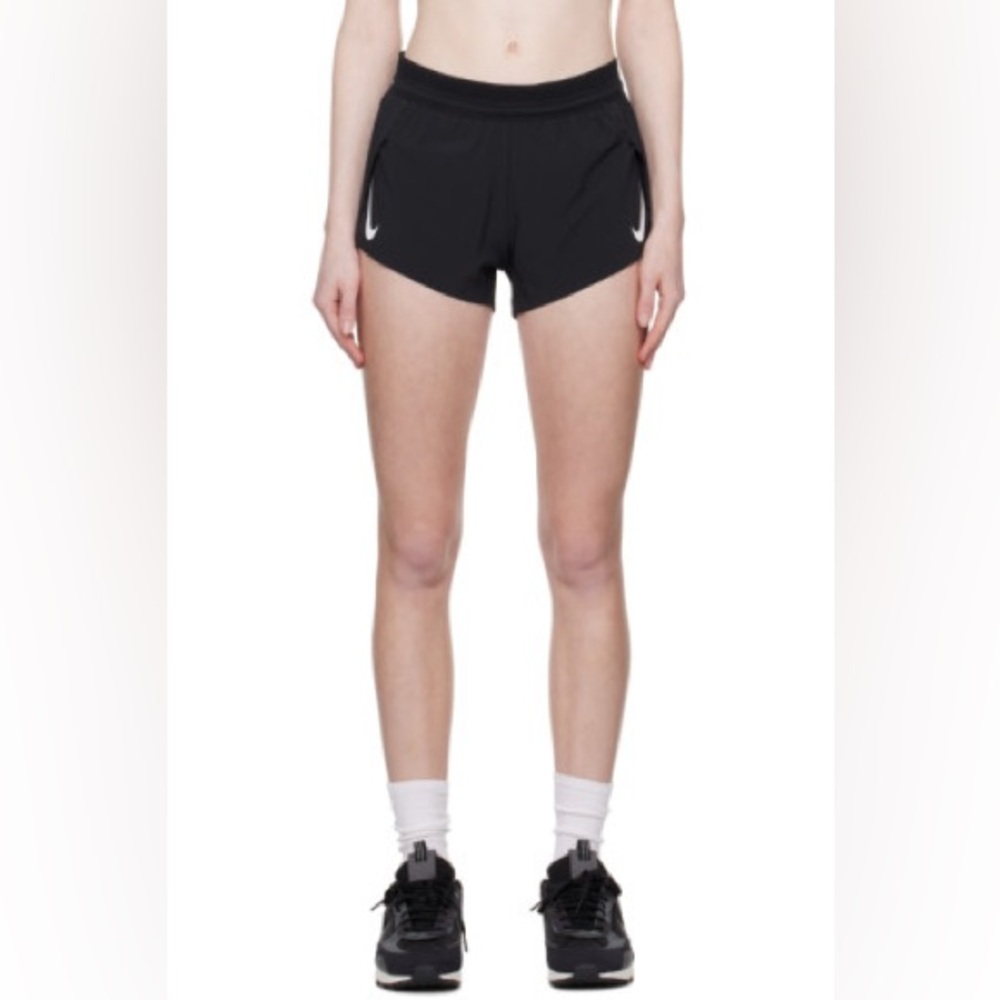 Nike Aeroswift running shorts low rise black size XXL 34 waist